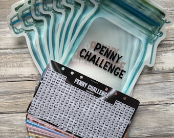 Penny Challenge, Savings Jar, Savings Challenge, 365 day savings challenge,Save 667.95