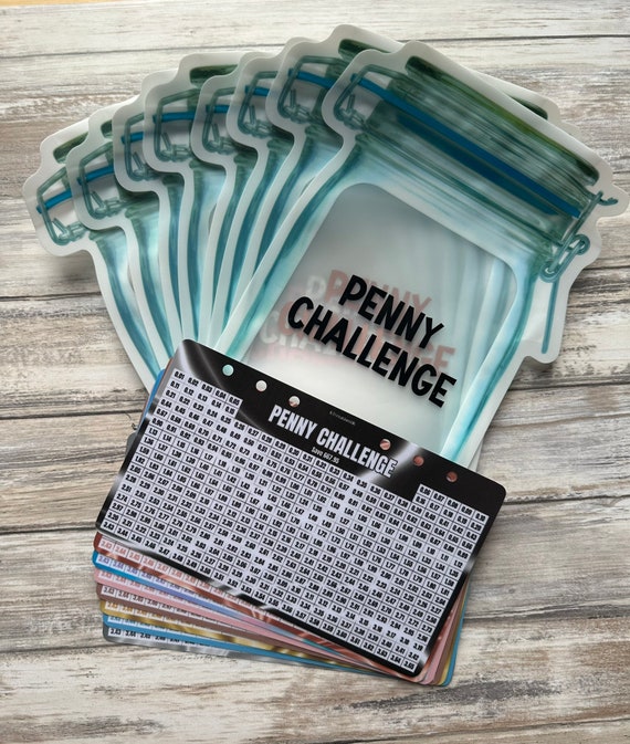 Penny Challenge, Savings Jar, Savings Challenge, 365 day savings challenge,Save 667.95