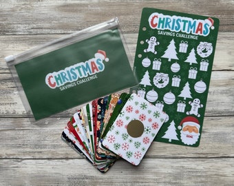 Christmas Savings Challenge, Scratch Off Challenge, Choose your savings goal, Cash Stuffing, Christmas Scratch Off Savings Challenge