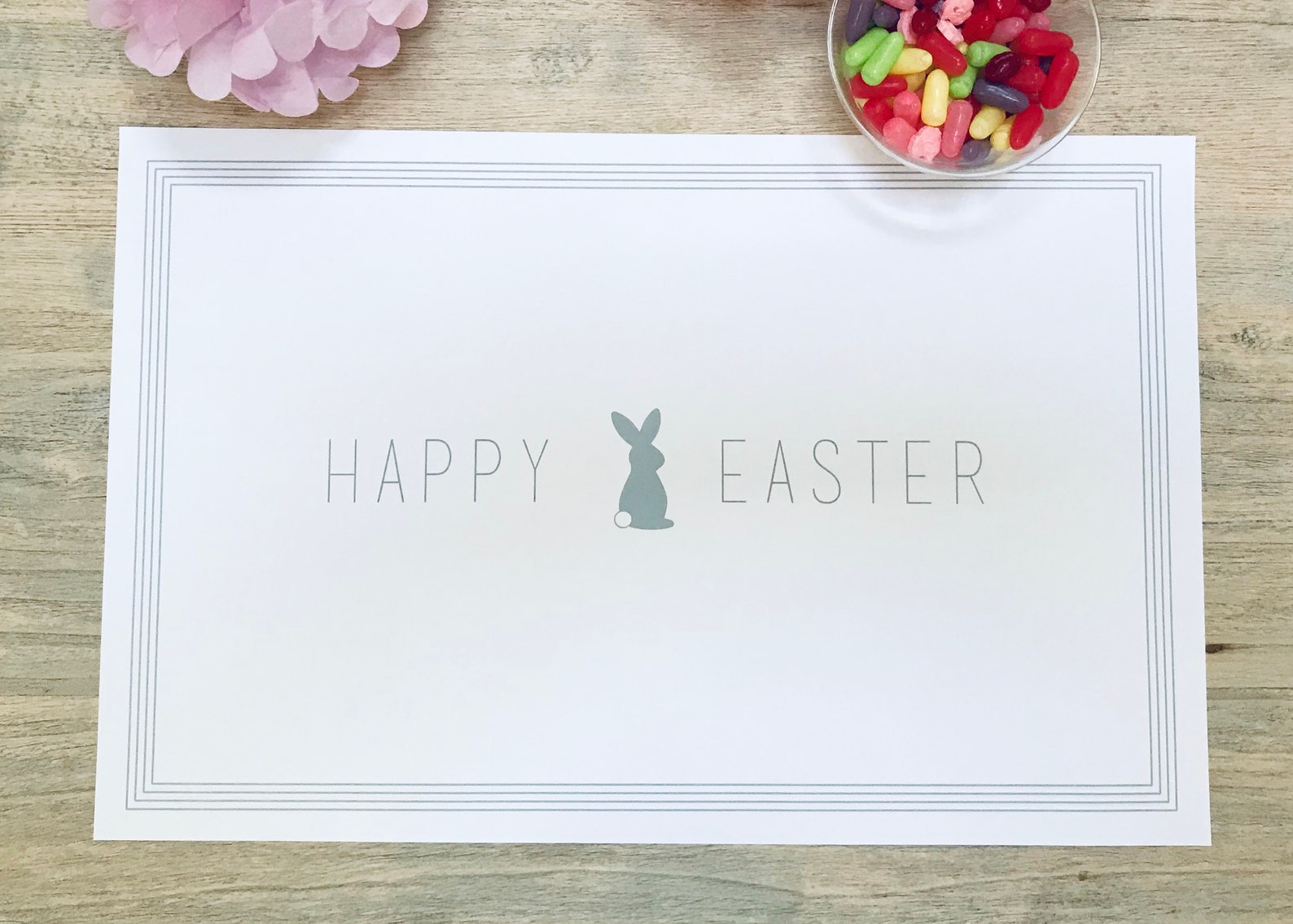 Easter Paper Placemats Set of 20 17x11 Etsy
