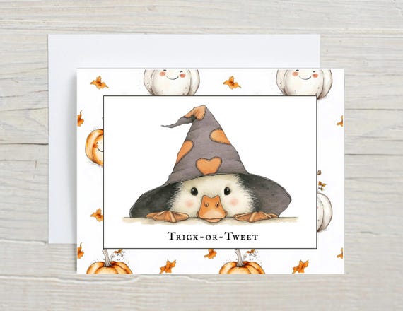 Cute Halloween Card | Kids Halloween Cards | Greeting Card for Kids | Halloween Notecard