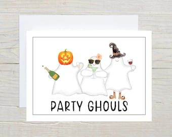 Halloween Card for Adults | Halloween Greeting Card for the Ghouls |
