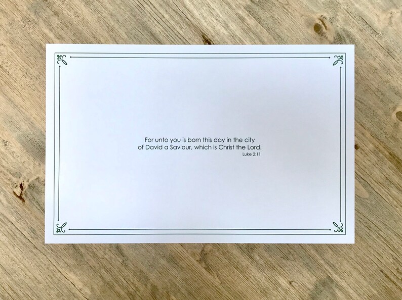 Christmas Paper Placemats Set of 20 Christian Mats Etsy