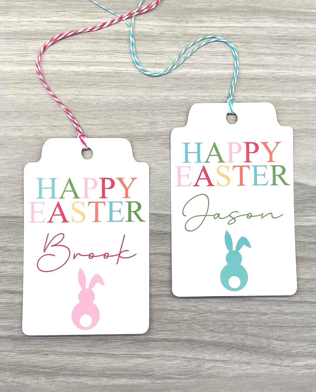 Personalized Easter Basket Gift Tag Large Easter Tag Etsy