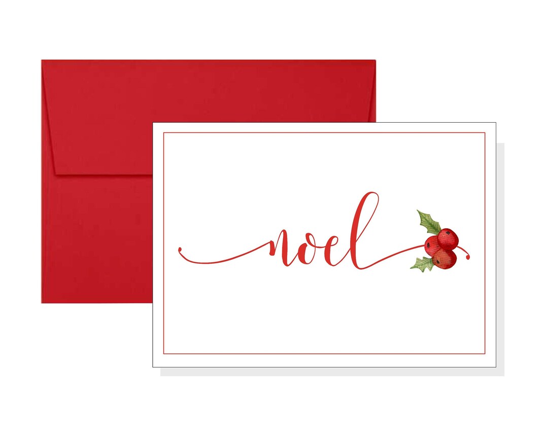 Personalized Christmas Cards Holiday Cards Set of 10 Etsy