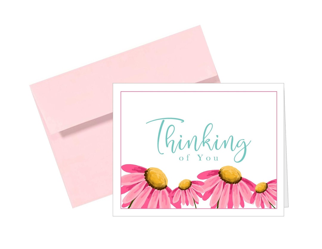 Thinking. Thanks Cute Thinking of You Cards, Encouragement Greeting Card, Thank You ...