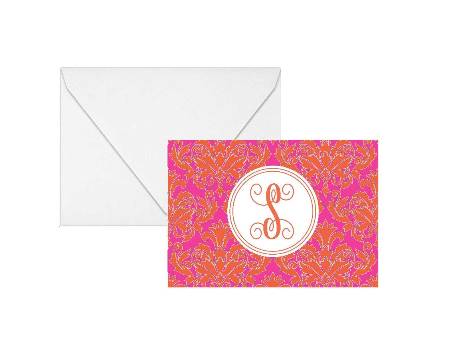 Monogrammed Personalized Stationery Set of 10 Personalized Etsy