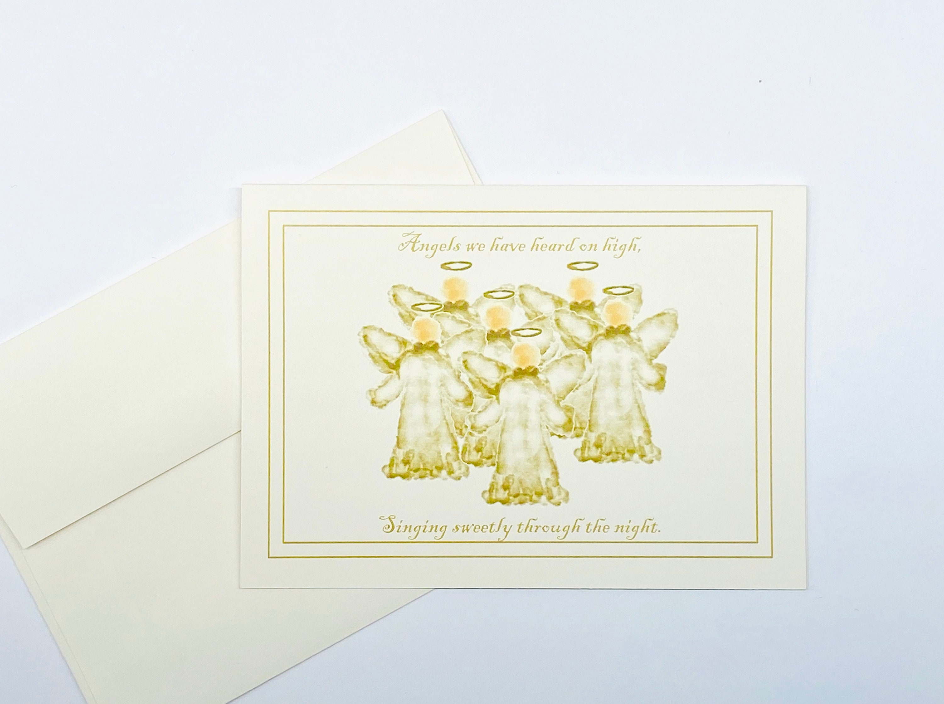 Angel Christmas Cards Set of 10 Holiday Note Cards Etsy