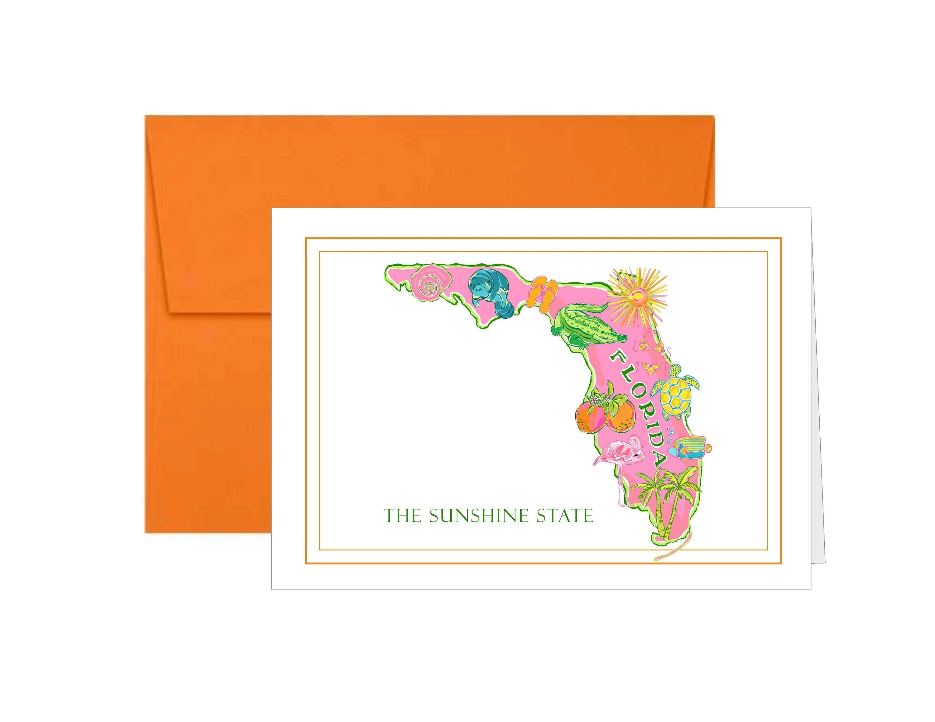 Sunshine State Map Florida Baby Onesie Sunshine State Map Florida Baby Onesie