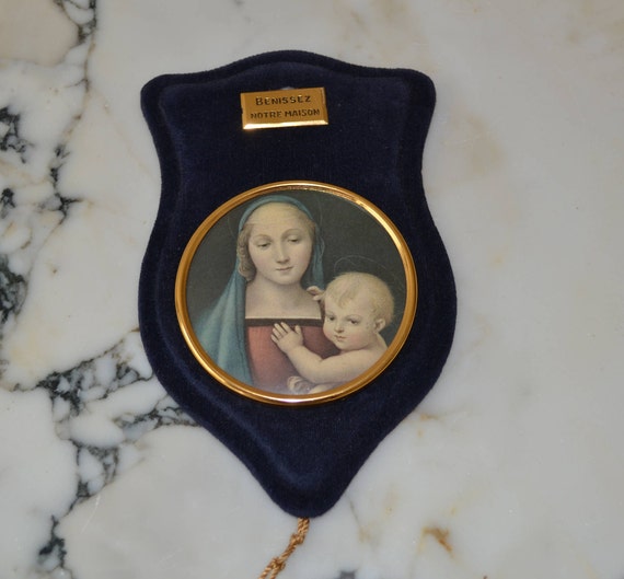 Vintage French Wall Hanging- Benissez Notre Maison - Bless Our 