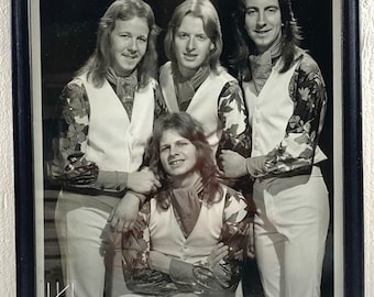 Vintage 1970s Rock Band Photo New York City Total Eclipse 8"x10" Great Outfits!