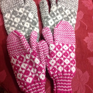 Traditionella Newfoundland Trigger Finger Vantar/Handskar