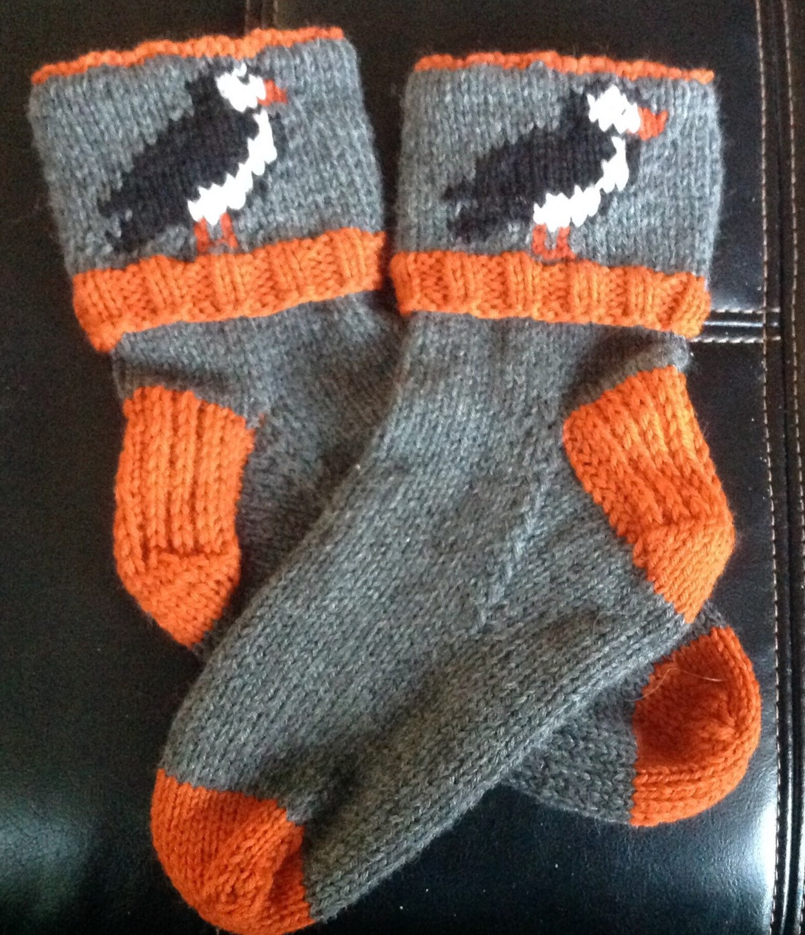 Newfoundland Puffin Socks Etsy Canada
