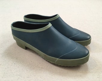 rubber slip on clogs