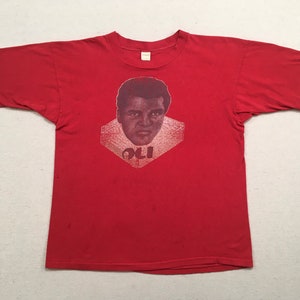 1970&#39;s, Muhammad Ali &quot;Owens 202&quot; tee, in red