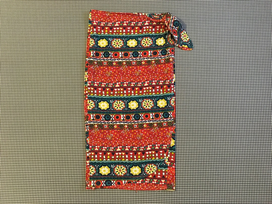 That 80s Tribal Wrap Skirt