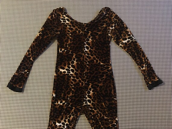 Velour, leopard print, capri length, unitard/body… - image 8