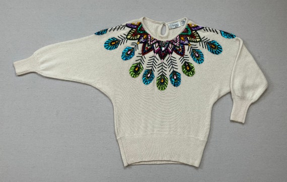 1980's, silk/angora/lambswool blend, Dolman Sleev… - image 7