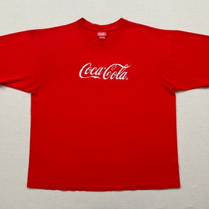 1990&#39;s cotton, Coca-Cola tshirt in red