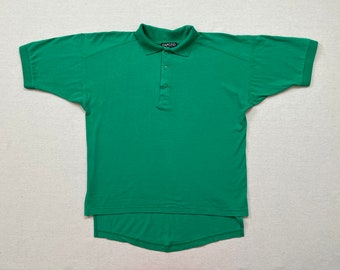 1980's, cotton, polo shirt in green by Capezio