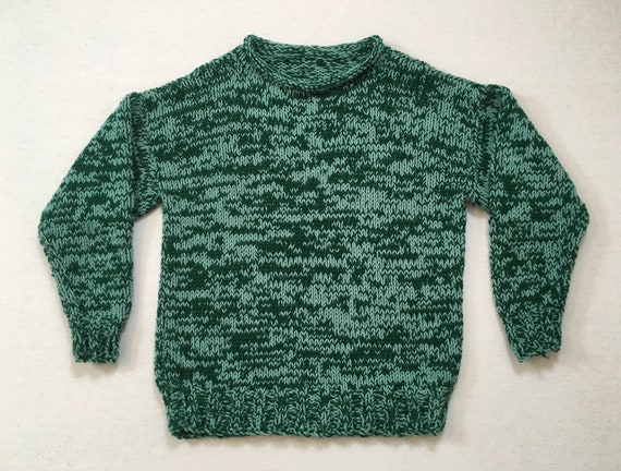 1990's Handknit Baggy Oversized Roll 