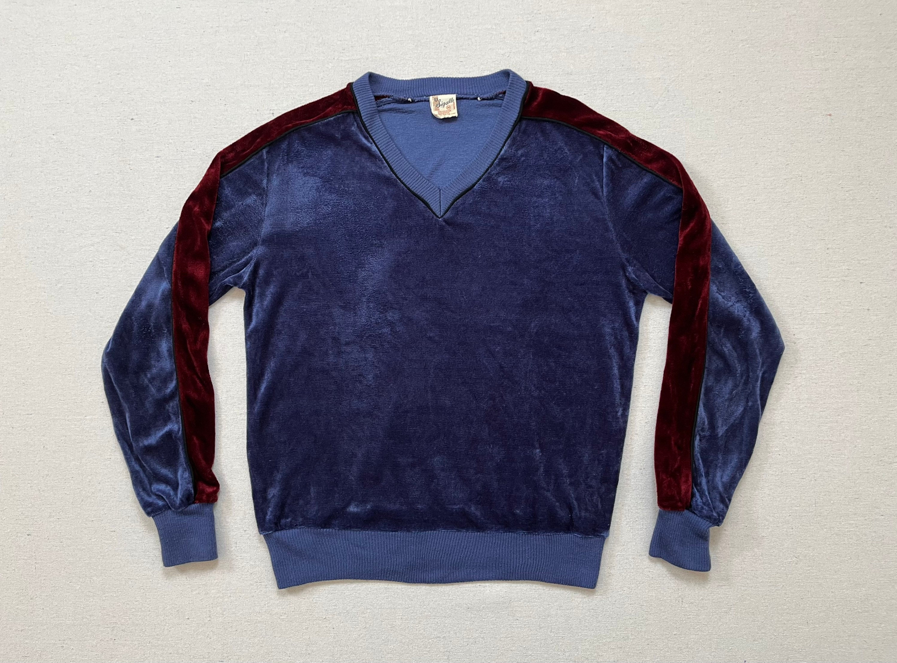 Velour v neck sweater cheap