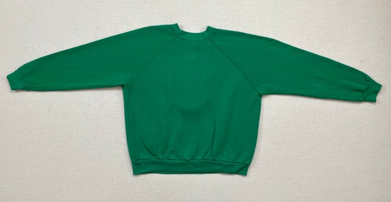 1980's, sweatshirt in green, with puffy cat in bl… - image 10