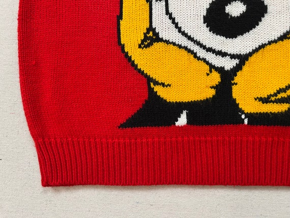 1980's, Mickey Mouse sweater in red with black, w… - image 7