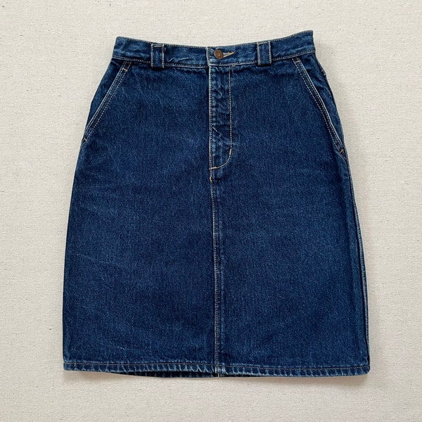 1980's, denim skirt by Calvin Klein