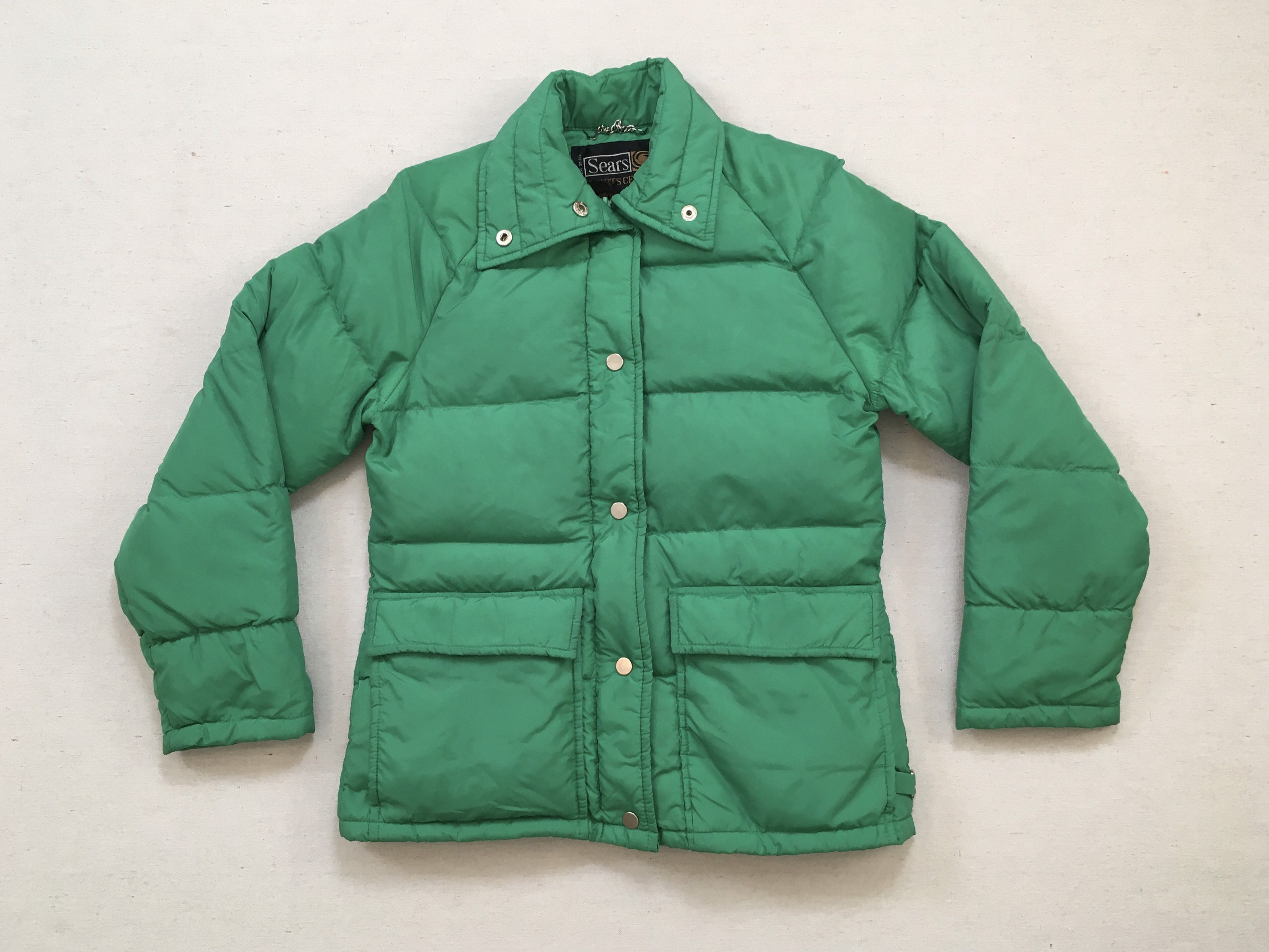 Green Puffer Jacket - Etsy