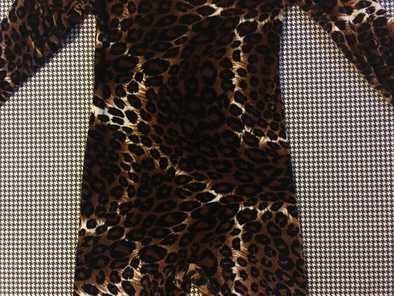 Velour, leopard print, capri length, unitard/body… - image 9