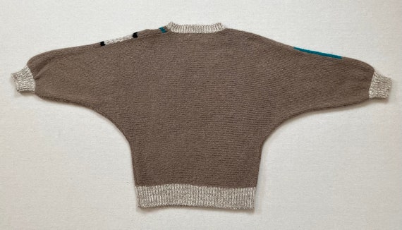 1980's, wool blend, Dolman Sleeve, tunic sweater … - image 10