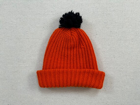 1980's, Bengals, pompom hat in orange with black - image 6