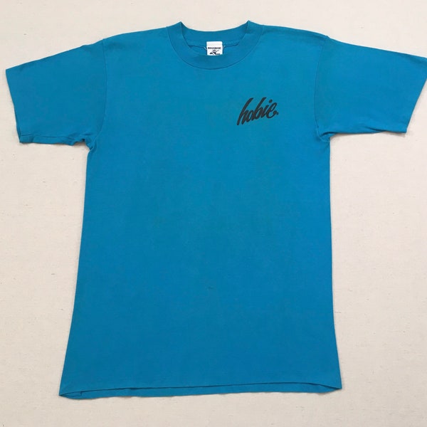 1989, Hobie, cylcist tee, in turquoise with blue, pink and aqua