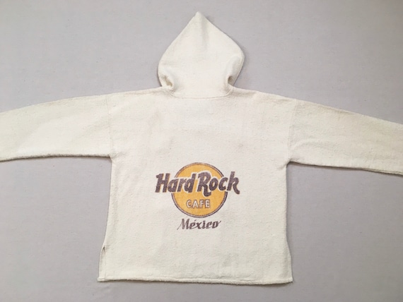 1980's Hard Rock Cafe Mexico Baja Hoodie in off White - Etsy