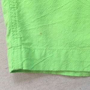 1990's, cotton, Cancun shorts, in neon green with neon pink, orange and blue image 8