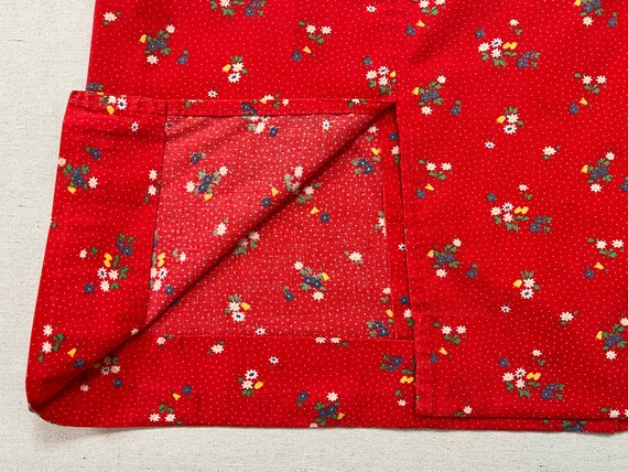1970's, skirt in red with tiny white polka dots a… - image 7