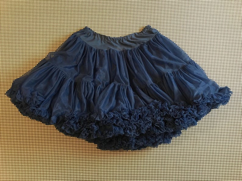 1970's Nylon Petticoat in Navy Blue Women's Size - Etsy