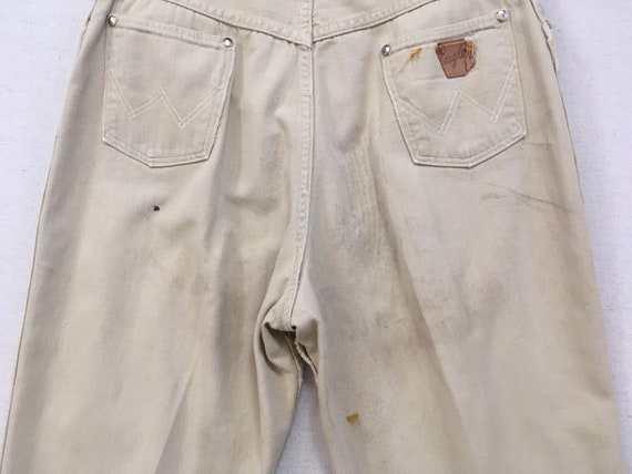 1950's, high waist, long, denim shorts, by Wrangl… - image 8