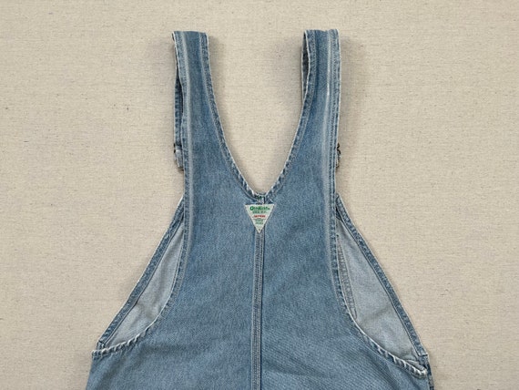 1990's, worn/distressed, denim overalls by Osh Ko… - image 8