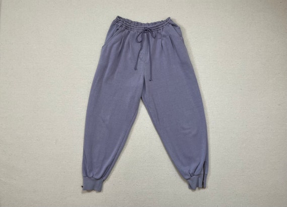 Buy 1980 s High Pleated Waist Banded Zip Cuff Sweatpants in Lavender Online in India Etsy