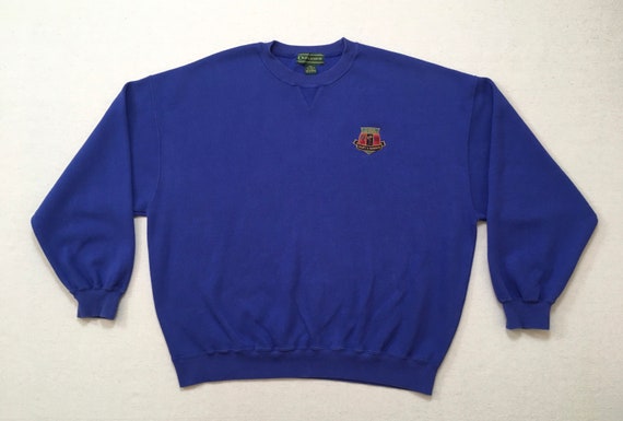 1990's Cotton Baggy Sweatshirt in Blue 