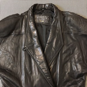 1990's Long Buttery Soft Leather Jacket in Black by - Etsy