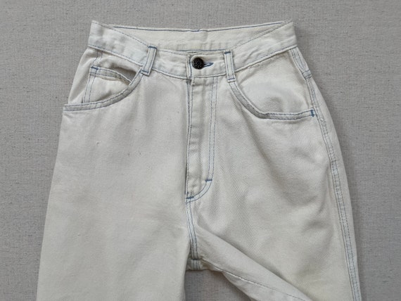 1980's, high waist, denim capris in ultra light w… - image 3