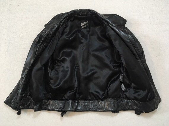 1980's, thinly insulated, black leather, jacket, … - image 7