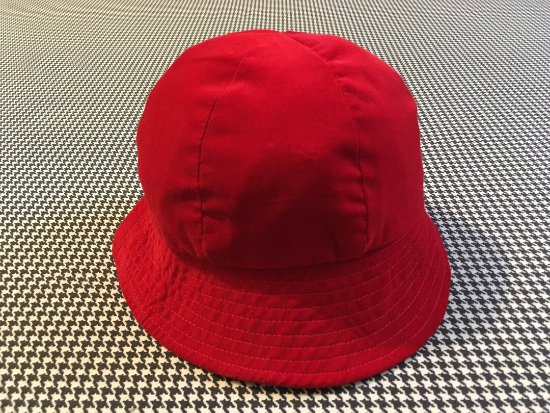 1960's Red Velvet Bucket Hat Etsy