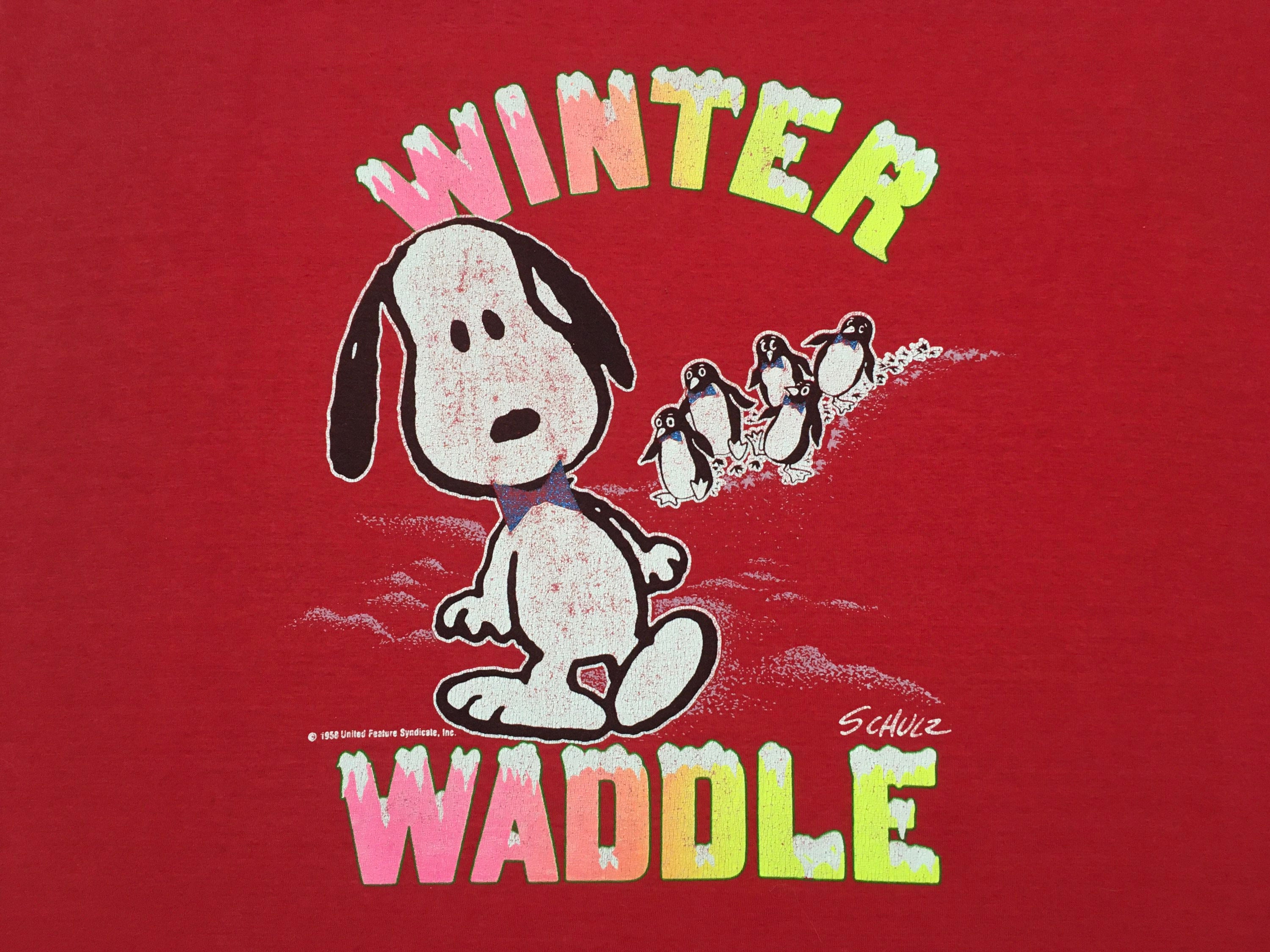 “RE DONE” Snoopy Ski Tシャツ VintageIvory RE/DONE RINGER SKIING SNOOPY TEE - VINTAGE IVORY/MIDNIGHT