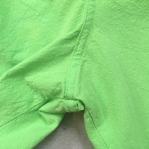 1990's, cotton, Cancun shorts, in neon green with neon pink, orange and blue image 7