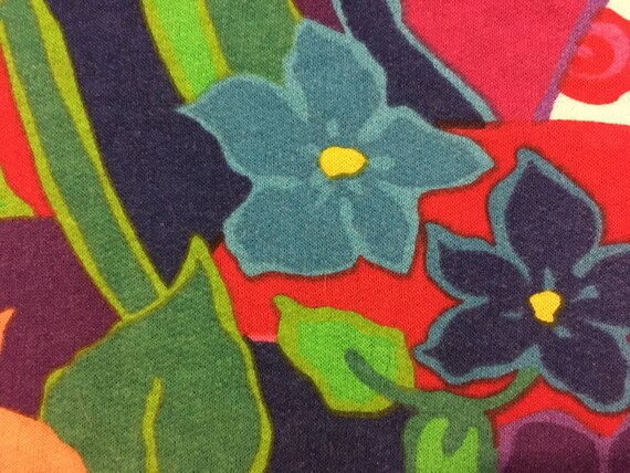 1990's, bold and colorful, abstract, floral print… - image 4