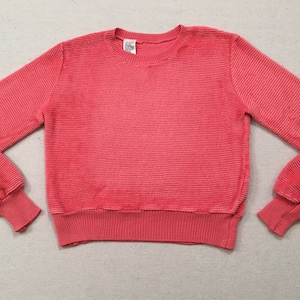 1980&#39;s, shag velour, pullover, in bubblegum pink